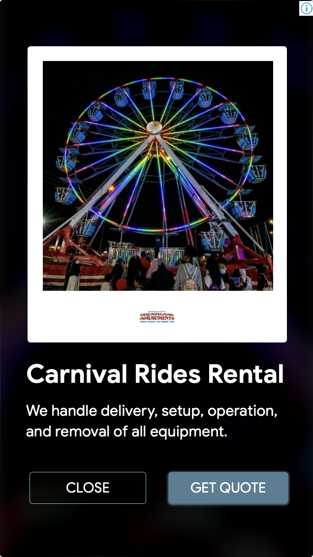 Dreamland Amusements — Display Campaign